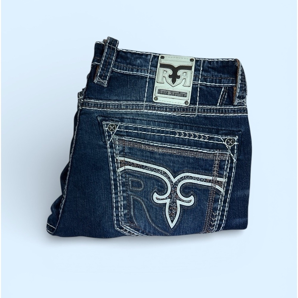 Rock Revival CLOVIS JEANS Men's 38 Straight 31 INSEAM
